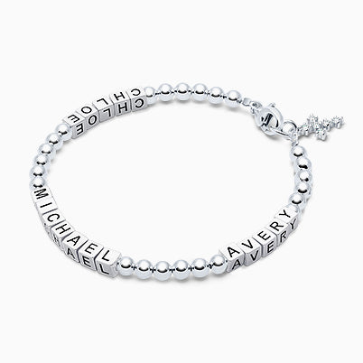 Small Sideways Cross Bar, Engraved Mother’s Necklace for Women (FREE Personalization) – Sterling Silver