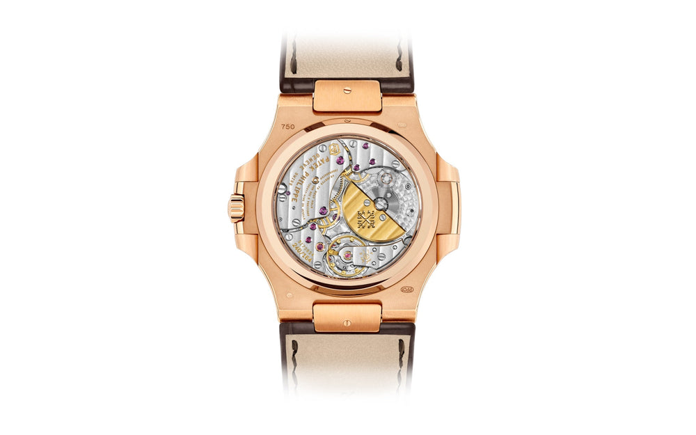Nautilus Date, Moon Phases Watch, 18k Rose Gold, 40mm, Ref# 5712R-001