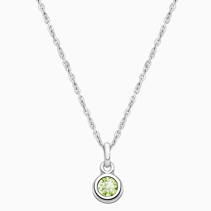Small Round, Engraved Children’s Necklace for Boys (FREE Personalization) – Sterling Silver