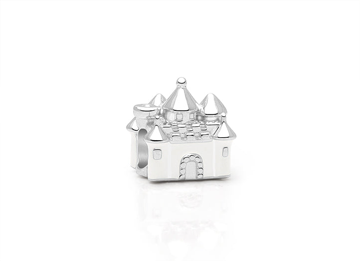 Enchanted Castle, Sterling Silver and White Enamel Palace – Children’s Adoré™ Charm