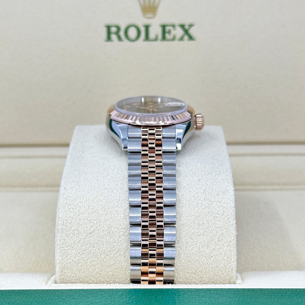 Lady-Datejust 28, Oystersteel and 18k Everose Gold, Ref# 279171-0009