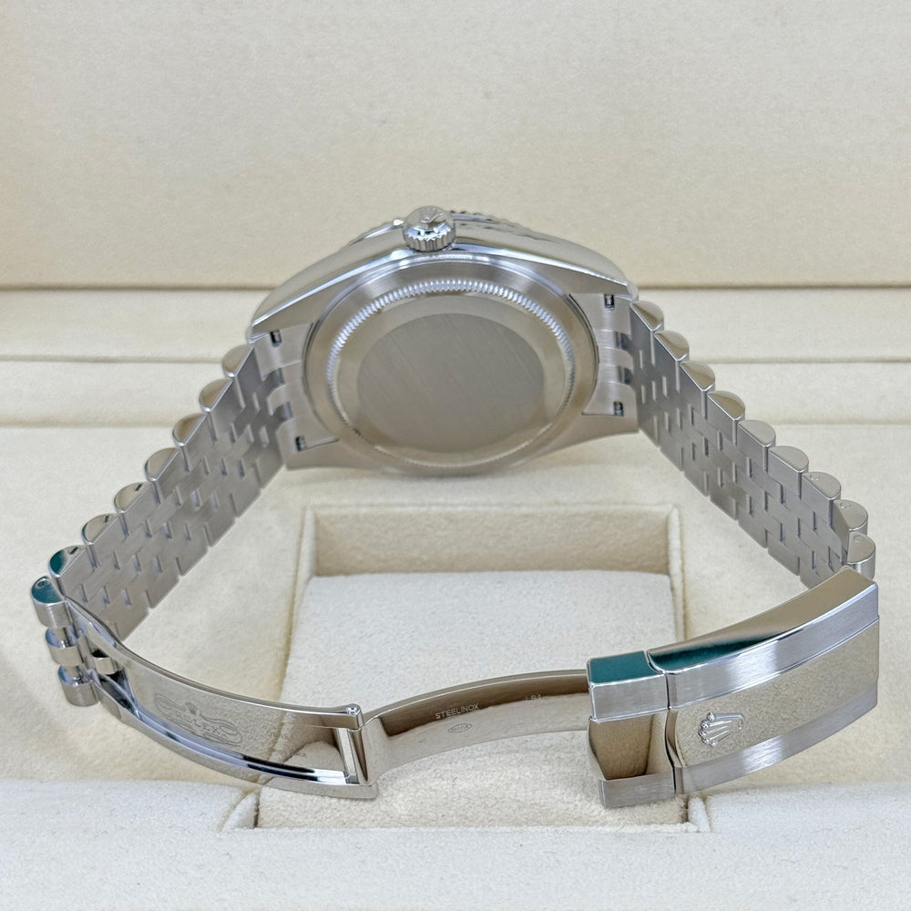 Sky-Dweller, 42mm, Oystersteel and 18k White Gold, White, Jubilee, Ref# 336934-0004