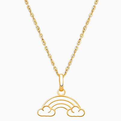 14K Gold Initial with Genuine Diamond, Personalized Children’s Necklace for Girls – 14K Gold
