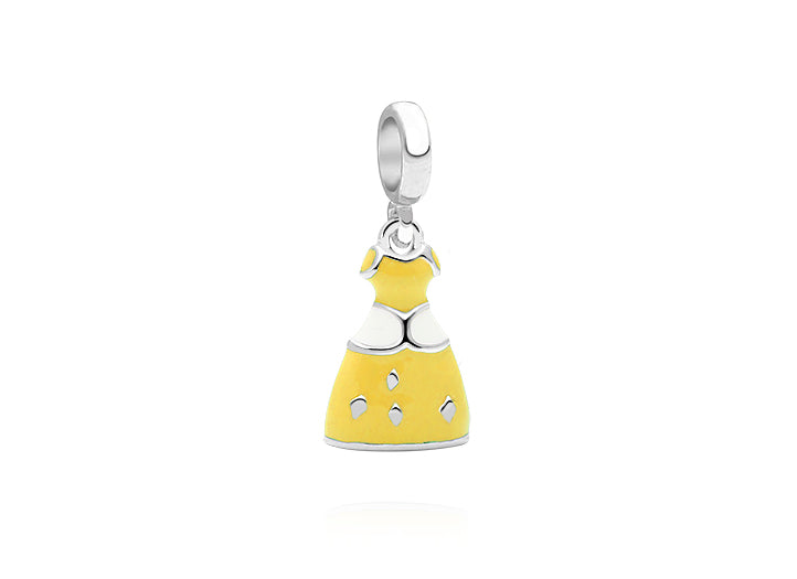 Belle of the Ball, Sterling Silver Yellow Princess Dress – Children’s Adoré™ Dangle Charm