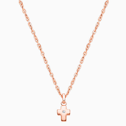 Follow Your Heart, Christening/Baptism Baby/Children’s Engraved ID Bracelet for Girls – 14K Rose Gold