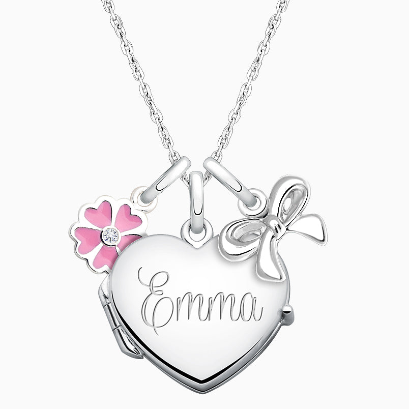 Small Bar, Engraved Teen’s Necklace for Girls (FREE Personalization) – Sterling Silver