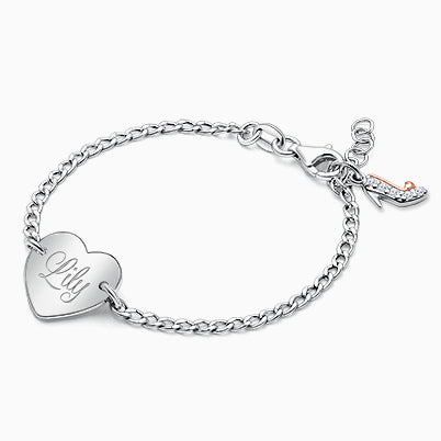 Oh So Loved, Children’s Personalized Necklace Set for Girls (Includes Heart, Initial, and Birthstone Charms) – Sterling Silver