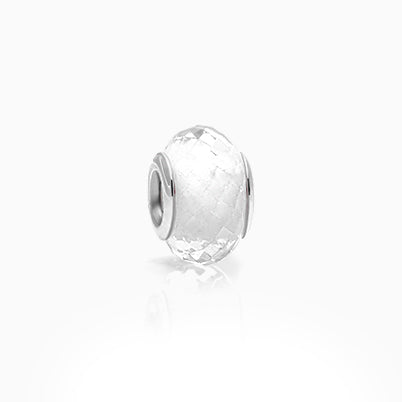 April Birthstone – Diamond, Sterling Silver and Swarovski® Colored Crystal – Children’s Adoré™ Dangle Charm