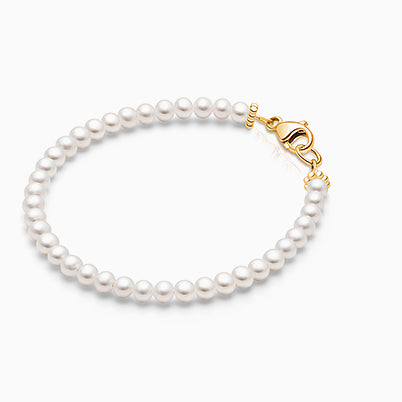 3mm Tiny Blessings Beads, Baby/Children’s Beaded Bracelet for Girls – 14K Gold