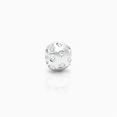 Shooting Stars, Sterling Silver and Star Flecked Blue Murano Glass (Hand Made in Italy) – Children’s Adoré™ Charm