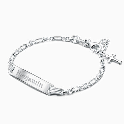 4mm Tiny Blessings Beads, Christening/Baptism Baby/Children’s Beaded Bracelet for Boys – Sterling Silver