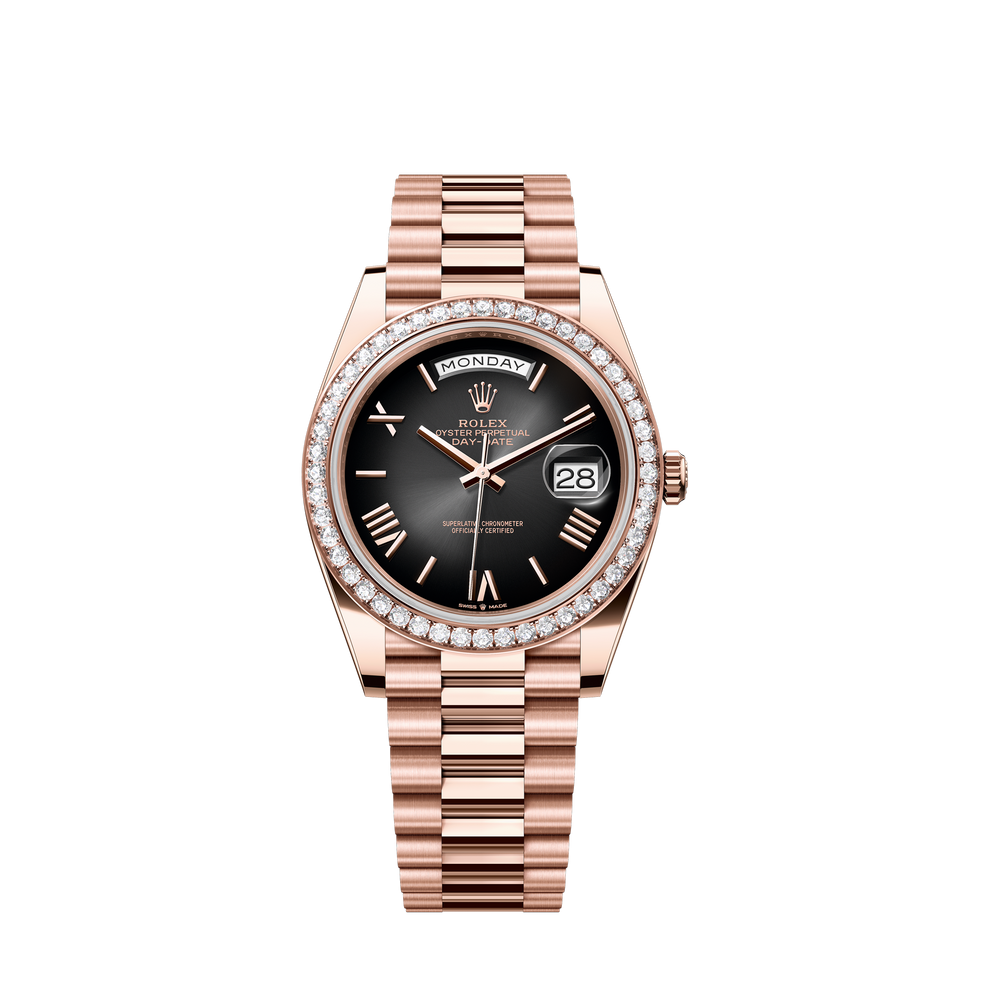 Day-Date 40, 18k Everose Gold with Diamond, 40mm, Ref# 228345RBR-0025