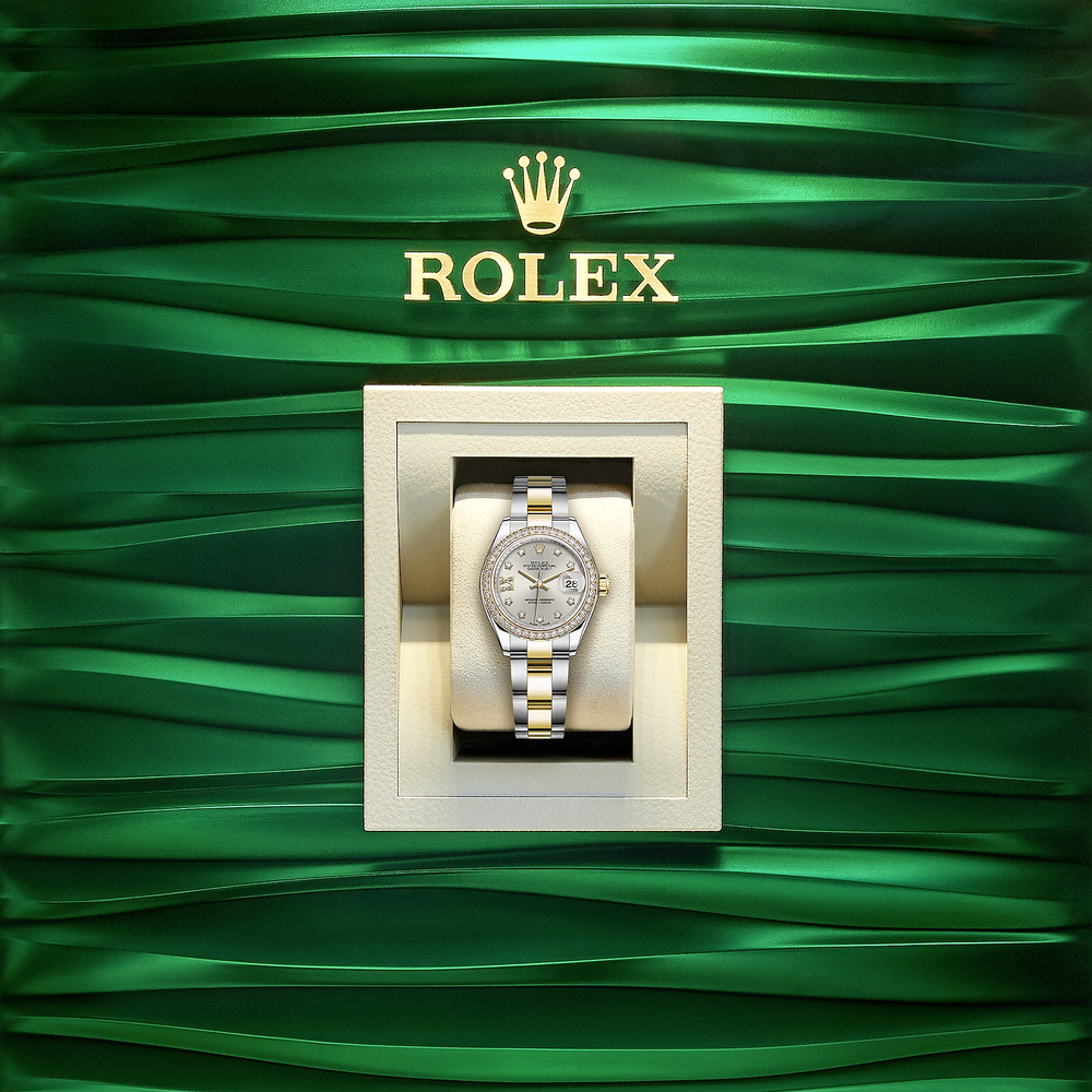 Lady-Datejust 28, Oystersteel and 18k Yellow Gold, Ref# 279383RBR-0004