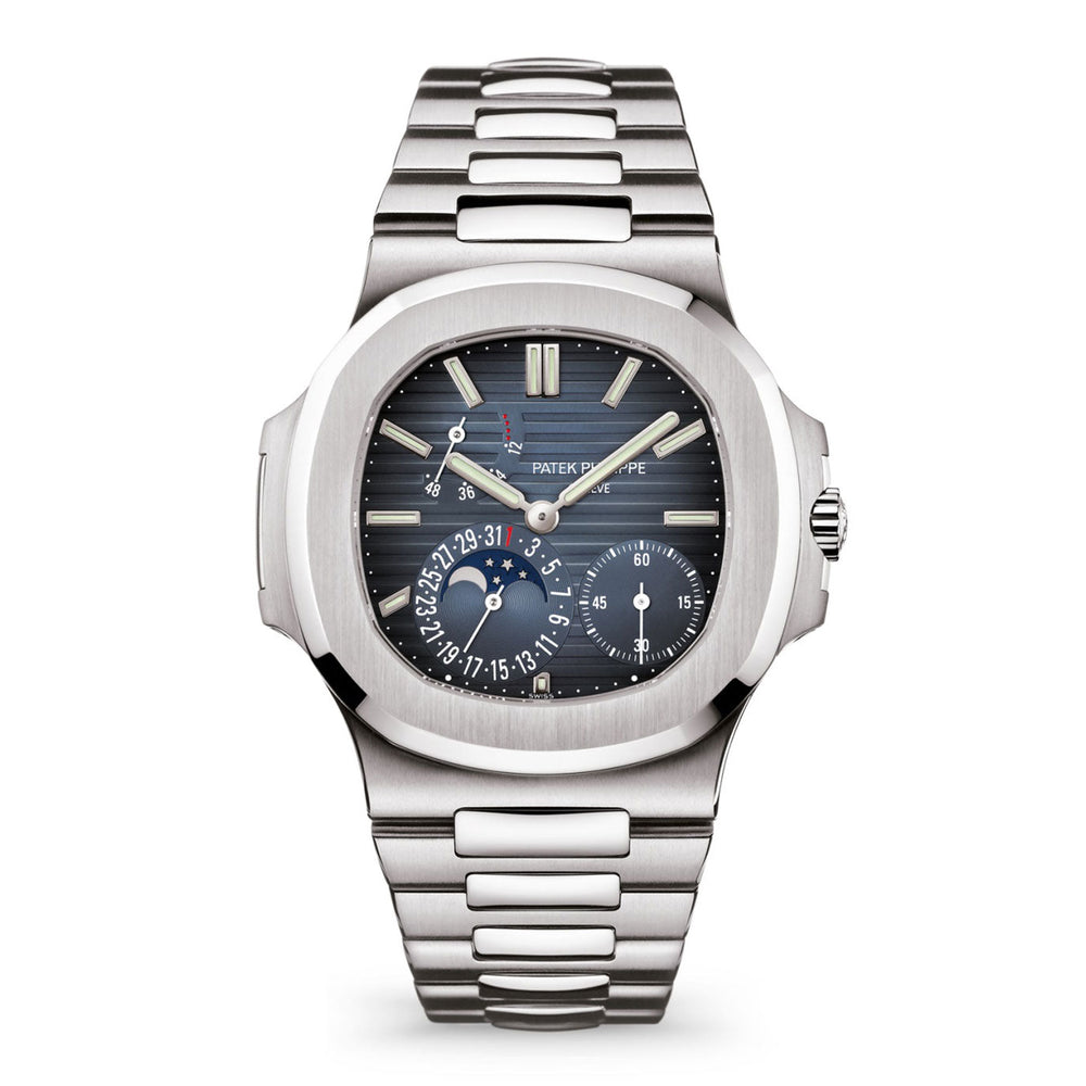 Nautilus Date, Moon Phases Watch, Stainless Steel, 40mm, Ref# 5712/1A-001