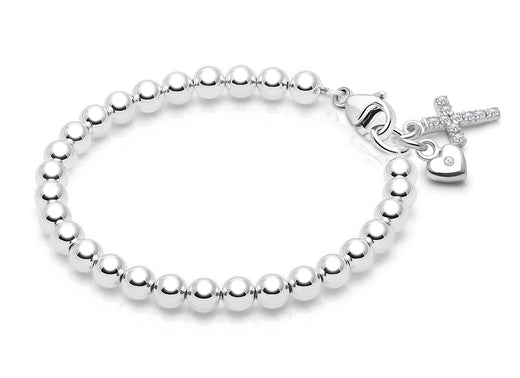4mm Tiny Blessings Beads, First Holy Communion Beaded Bracelet for Girls – Sterling Silver
