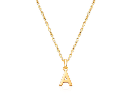 Modern Initial Personalized Teen’s Necklace for Girls – 14K Gold