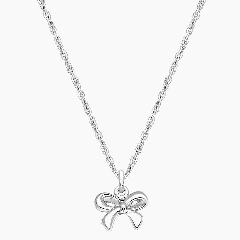 Gia™ Darling Bow, Children’s Necklace for Girls – Sterling Silver