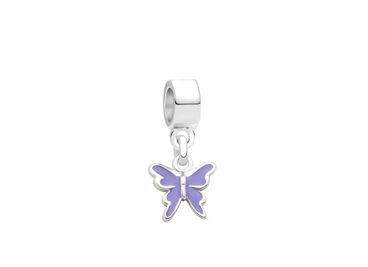 I Flit, I Float, I Fly, Sterling Silver and Purple Enamel Butterfly – Children’s Adoré™ Dangle Charm