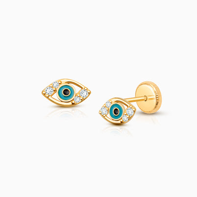 5mm Classic Round Studs, Teen’s Earrings, Screw Back – 14K Gold