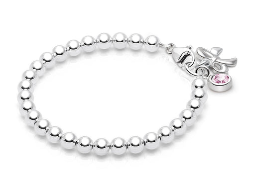 4mm Tiny Blessings Beads, Baby/Children’s Beaded Bracelet for Girls – Sterling Silver