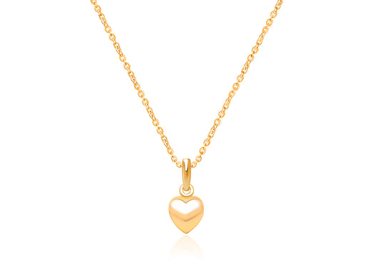 Power of Love, Teen’s Heart Necklace for Girls – 14K Gold