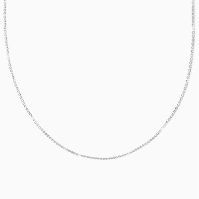 Individual Necklace Chain, Extendable Diamond Cut Cable Chain – 14K Gold