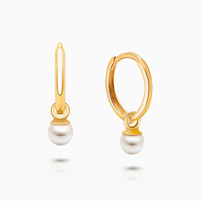 Shimmering Opal Dangle, Pink Opal Baby/Children’s Earrings, Screw Back – 14K Gold