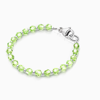 tB® Birthstone, Children’s Personalized Necklace for Boys (All 12 Crystal Birthstones Available) – Sterling Silver