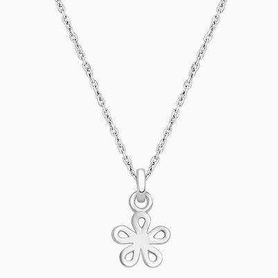 Daisy Dear, Children’s Flower Necklace for Girls – 14K White Gold