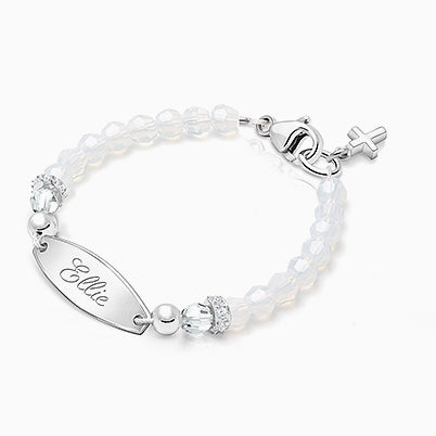 Small Heart, Christening/Baptism Children’s Necklace for Girls (50+ Optional Charms & FREE Engraving) – Sterling Silver