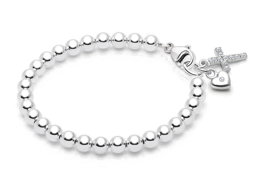 4mm Tiny Blessings Beads, Baby/Children’s Beaded Bracelet for Boys- Sterling Silver