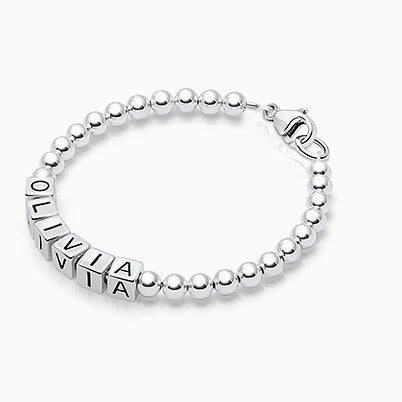 Small Round, Engraved Teen’s Necklace for Girls (FREE Personalization) – Sterling Silver