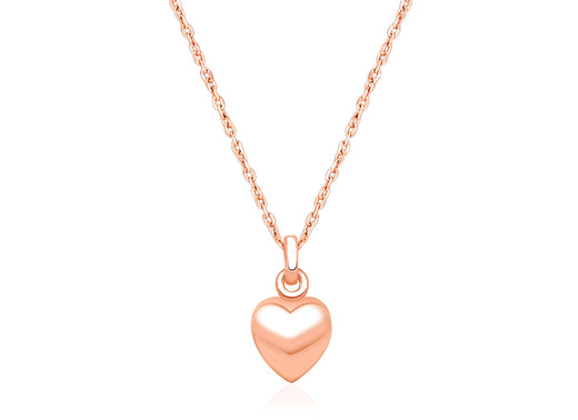 Power of Love, Teen’s Heart Necklace for Girls – 14K Rose Gold