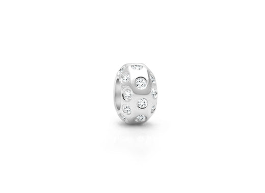 Under The Same Sky, Sterling Silver Multi-Studded CZ Rondel – Children’s Adoré™ Charm