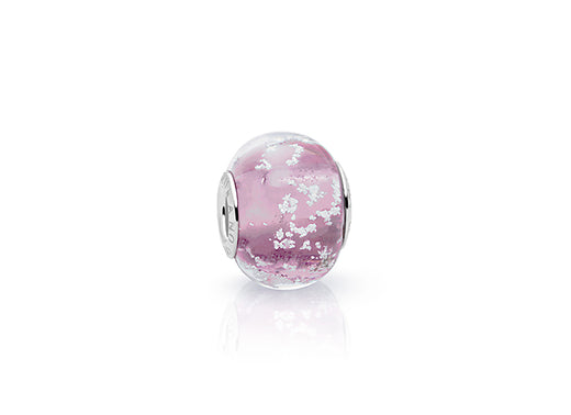 June Birthstone, Sterling Silver and Alexandrite Purple Murano Glass (Hand Made in Italy) – Children’s Adoré™ Charm