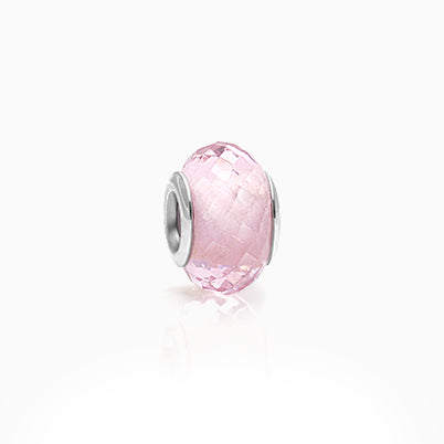 My Heart Will Follow, Sterling Silver and Light Pink CZ Hearts – Children’s Adoré™ Charm