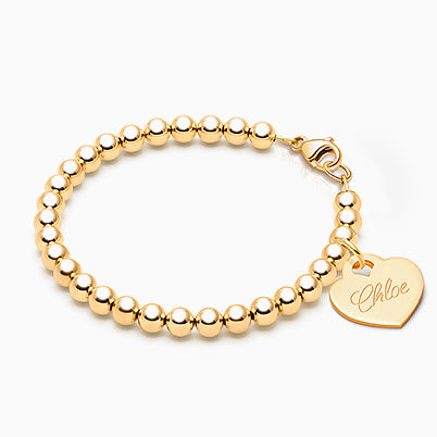 Pure Splendor Heart with Genuine Diamonds, Teen’s Necklace for Girls – 14K Gold