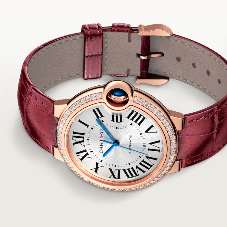 Unworn Ballon Bleu, 18k Rose Gold with Diamond-set, 36mm, Ref# WJBB0034, box and papers