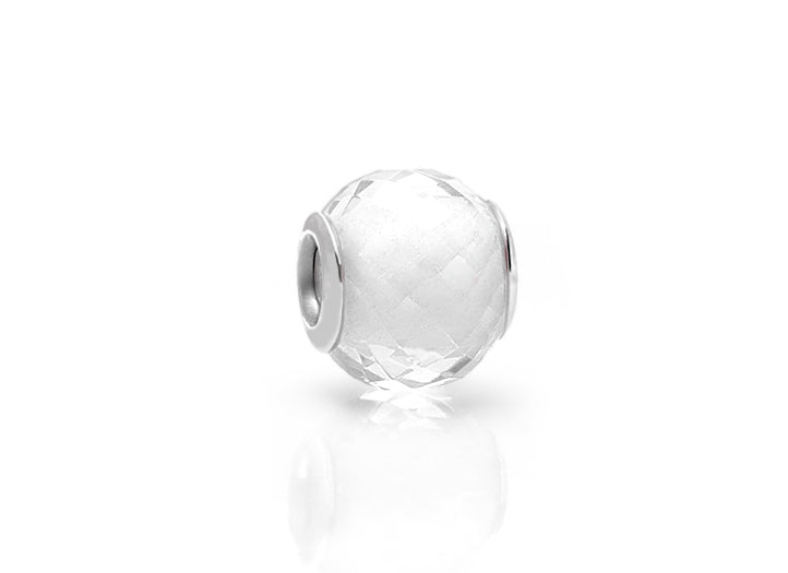 Baby’s Breath, Sterling Silver and Clear Glass Faceted Round – Children’s Adoré™ Charm