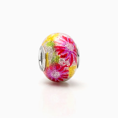 Fairy Garden, Sterling Silver and Pink Enamel Flowers – Children’s Adoré™ Charm