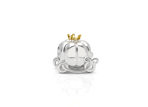 Fairy Tale Carriage, Sterling Silver with 14K Gold Plated Crown – Children’s Adoré™ Charm