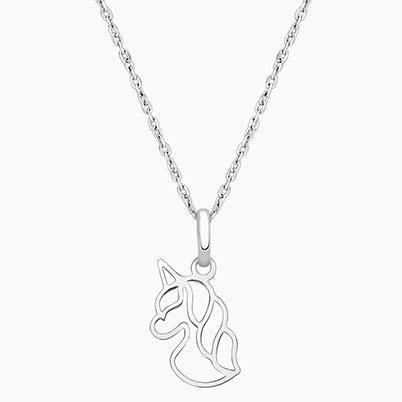 Daisy Dear, Children’s Flower Necklace for Girls – 14K White Gold