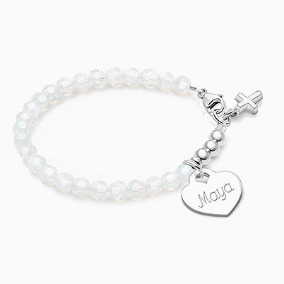 Timeless Pavé CZ 11mm Huggie Hoops with Pearl Dangle, First Holy Communion Children’s Earrings, – Sterling Silver