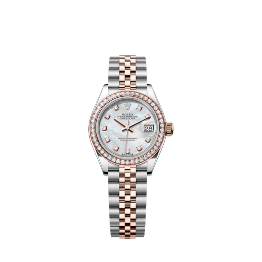 Lady-Datejust 28, Oystersteel and 18k Everose Gold, Ref# 279381RBR-0013