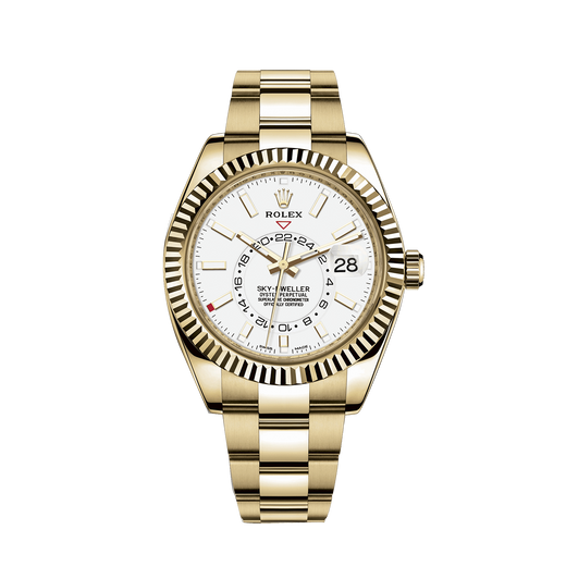 Sky-Dweller 42mm, 18k Yellow Gold, Ref# 326938-0005