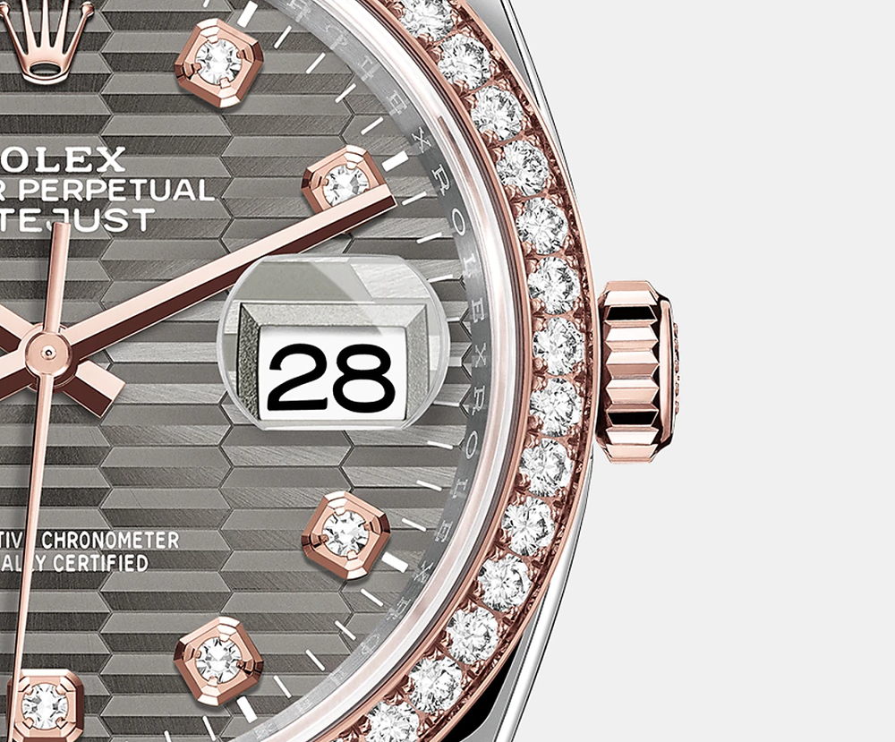 Datejust 36mm, Oystersteel and 18k Everose Gold, Ref# 126281rbr-0029