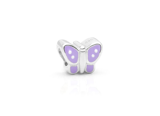 Butterfly Kisses, Sterling Silver Butterfly with Purple Enamel – Children’s Adoré™ Charm