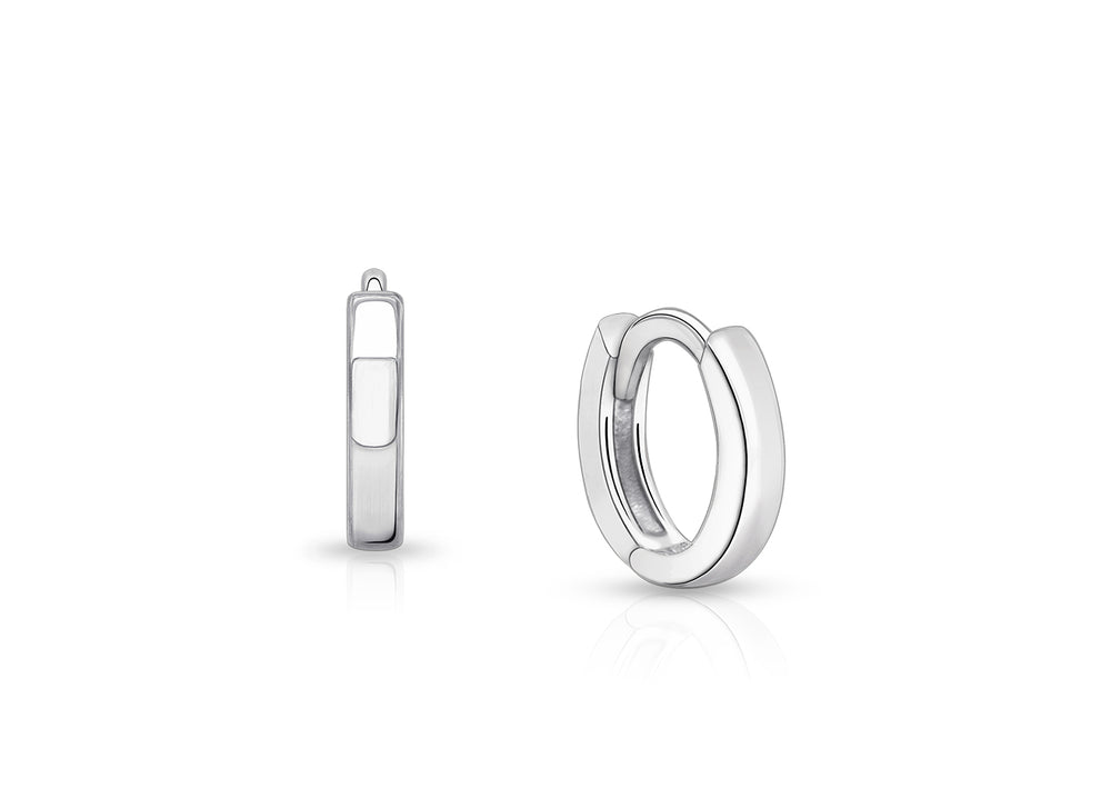 9mm Modern Huggie Hoops, Baby/Children’s Earrings – Sterling Silver