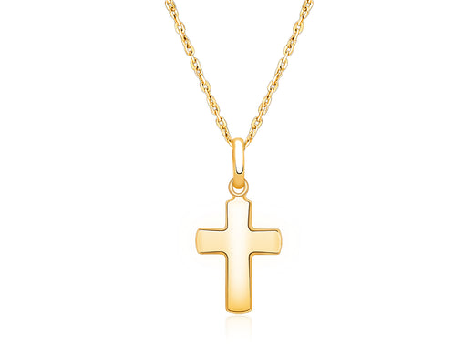 Regal Cross, Communion Children’s Necklace for Girls – 14K Gold