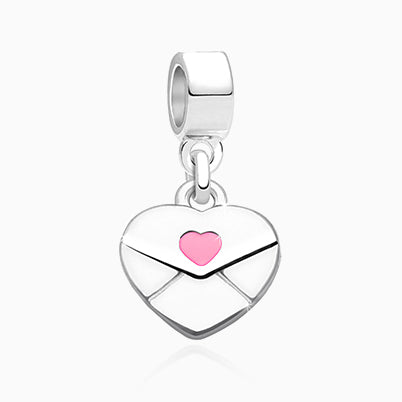My Heart Will Follow, Sterling Silver and Light Pink CZ Hearts – Children’s Adoré™ Charm